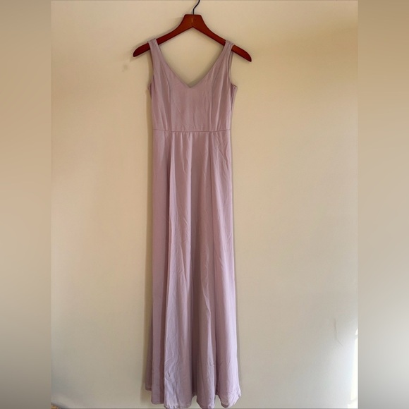 Show Me Your MuMu SMYM Kendall Maxi XS Dress Dusty Pink Chiffon Bridesmaid Party - Picture 1 of 10